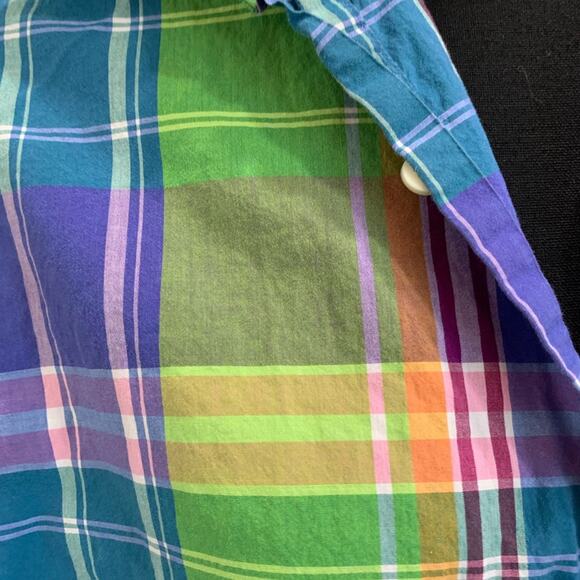 Ralph Lauren Men’s XL Multicolor Plaid Button Down Short sleeve - Picture 2 of 6
